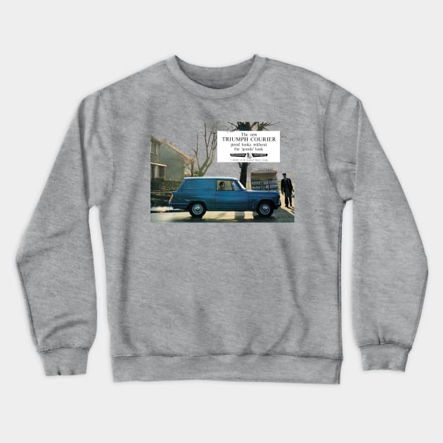 TRIUMPH HERALD COURIER VAN - brochure Crewneck Sweatshirt by Throwback Motors